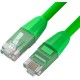 GCR Патч-корд прямой 1.0m LSZH UTP кат.6, зеленый, 24 AWG, литой без фиксатора, ethernet high speed, RJ45, T568B