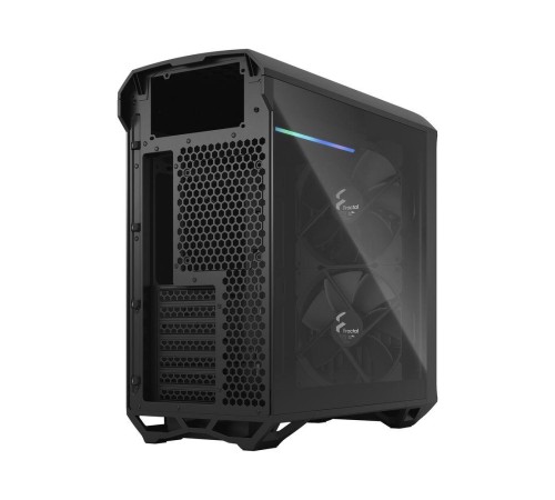 Корпус ПК без блока питания/ Case Fractal Design Torrent Compact TG Dark Tint, Midi-Tower, 2x180mm, 2xUSB-A 3.2 + 1xUSB 3.2 Type-C E-ATX, SSI-CEB, ATX, mATX, mITX Black
