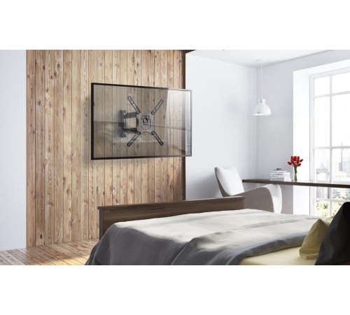 Кронштейн ONKRON/ 32-65" макс. 400*400, 2 колена, наклон -5º+8º, поворот 180º макс, от стены 55-500мм, черный Кронштейн ONKRON/ 32-65" макс. 400*400, 2 колена, наклон -5º+8º, поворот 180º макс, от стены 55-500мм, черный