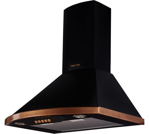 Вытяжка Kuppersberg/ Настенная вытяжка, ширина 60 см, отвод/рециркуляция, 650 м3/час, электронное управление, 3 скорости, галогеновое освещение 2х20 Вт, анодированные алюминиевые жироулавливающие фильтры, угольный фильтр С6С (опция), 42 дБ, цвет чёрный, о