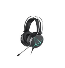 Гарнитура игровая проводная Dareu EH722X Black (черный), подсветка RGB, подключение USB