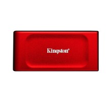 Твердотельный накопитель/ Kingston External SSD XS1000R BOC, 2000GB, Type-C/A, USB 3.2 Gen 2, R/W 1050/1000MB/s, 70x33x14mm, 69g., Red (60 мес)