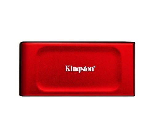 Твердотельный накопитель/ Kingston External SSD XS1000R BOC, 2000GB, Type-C/A, USB 3.2 Gen 2, R/W 1050/1000MB/s, 70x33x14mm, 69g., Red (60 мес)
