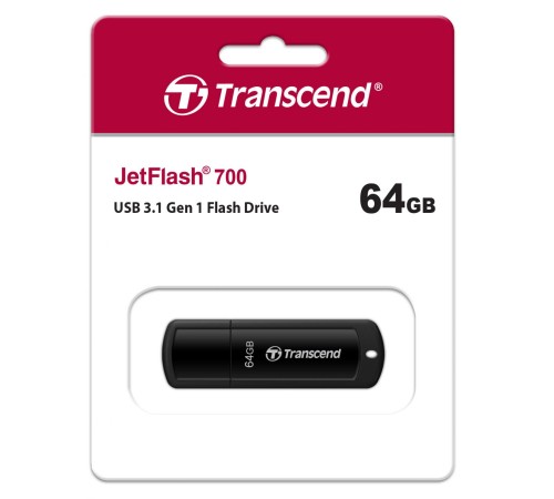 Флеш-накопитель/ Transcend 64GB JetFlash 700 (black) USB3.0 Флеш-накопитель/ Transcend 64GB JetFlash 700 (black) USB3.0