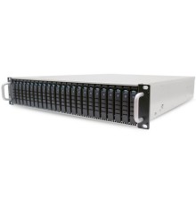Дисковая полка/ J2024-02, 2U, 24xSATA/SAS HS 2,5" bay, hot swap JBOD, 2xSAS 12G expander with 3xSFF-8644, 2xBMC, 549W 1+1 redundant 80+ Platinum,  w/o rails, w/o bezel