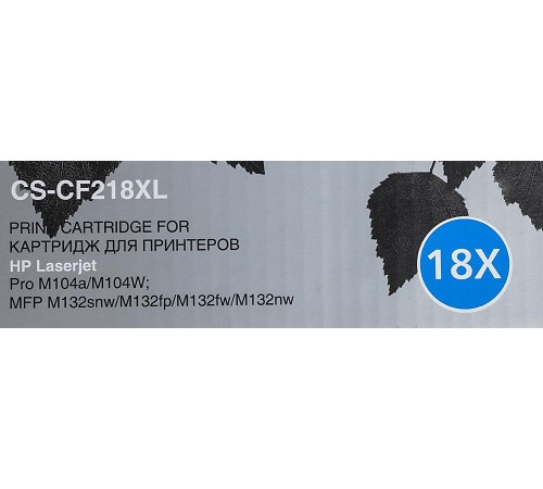 -/ Картридж лазерный Cactus CS-CF218XL CF218X черный (6000стр.) для HP LJ Pro M104a/M104W/ MFP M132snw/