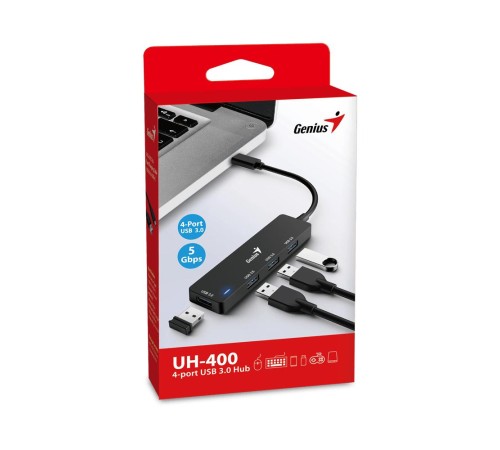 USB HUB UH-400.Порты: USB 3.0. - 4 шт. Скорость передачи данных до 5 Гбит/с. Кабель Type C 15 см. USB HUB UH-400.Порты: USB 3.0. - 4 шт. Скорость передачи данных до 5 Гбит/с. Кабель Type C 15 см.