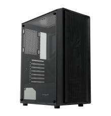 Корпус без блока питания/ Case HSPD M530, Mesh Mid Tower, Black, TG, 0.4 SPCC, no fans ATX, mATX, mITX 155/290/200mm 2x2.5", 2x3.5", 7xPCI 1xUSB-A 3.0, 2xUSB-A 1.0 335x193x445mm