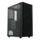 Корпус без блока питания/ Case HSPD M530, Mesh Mid Tower, Black, TG, 0.4 SPCC, no fans ATX, mATX, mITX 155/290/200mm 2x2.5", 2x3.5", 7xPCI 1xUSB-A 3.0, 2xUSB-A 1.0 335x193x445mm