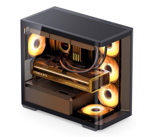 Корпус без блока питания/ Case JONSBO D300, Mini-Tower, TG, no fan, 2xUSB-A 3.2 + 1xUSB-C 3.2, mATX, mITX Black Корпус без блока питания/ Case JONSBO D300, Mini-Tower, TG, no fan, 2xUSB-A 3.2 + 1xUSB-C 3.2, mATX, mITX Black