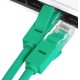 Greenconnect Патч-корд прямой 10.0m, UTP кат.5e, зеленый, позолоченные контакты, 24 AWG, литой, GCR-LNC05-10.0m, ethernet high speed 1 Гбит/с, RJ45, T568B
