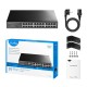 Коммутатор/ 24-Port Gigabit Switch, 24 Gigabit RJ45 Ports, IGMP Snooping, Loop Detection/Prevention, 802.1p/DSCP QoS, Switch/VLAN/Extend working mode DIP switch, Rack-mountable Steel Case, Power Saving, Plug & Play, Rack-Mount kits included