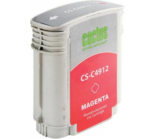 Картридж струйный Cactus CS-C4912 №82 пурпурный (72мл) для HP DJ 500/800C