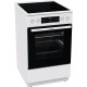 Плита Gorenje/ Плита Gorenje, полезный объем 70 л, эргономичные переключатели, сенсорный программатор IconLED, эмаль SilverMatte, очистка паром, индикатор остаточного тепла для каждой конфорки, телескопические направляющие на 2-х уровнях, дверца CompactDo