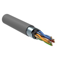 Каб. в. п. F/UTP кат. 5E 4 пары PVC 1м сер. GENERICA