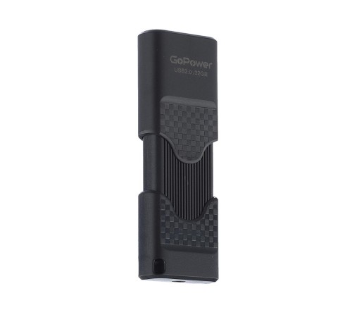 Флеш-накопитель/ Флеш-накопитель GoPower SLIDER 32GB USB2.0 пластик черный матовый (1/50/1000) Флеш-накопитель/ Флеш-накопитель GoPower SLIDER 32GB USB2.0 пластик черный матовый (1/50/1000)