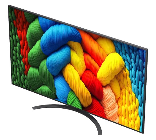 Телевизор ЖК 75'' LG/ 75", Ultra HD, Nano Color, Smart TV, WebOS, Wi-Fi, DVB-T2/C/S2, MR, 60Hz Native, 2.0ch (20W), 2 HDMI, 2 USB, 1 Pole, Charcoal Black, 2025