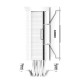 Кулер для процессора/ CPU Cooler PCCooler RZ400 V2 WH (230W, 4-pin PWM, 155mm, Al/Cu, 4x6mm, 1x120mm, 86.73CFM, 32dBA, 2200RPM, S: 1851/1700/1200/115X, AM5/AM4, black)