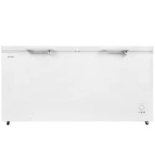 Морозильный ларь GORENJE/ Морозильный ларь GORENJE, отдельностоящий, объем 500 л , R600A, замок, ручное размораживание, установка температуры в морозильном отделении, защита от замерзания, светодиодное освещение, механическое управление, цвет белый