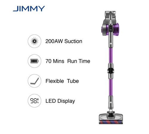 Пылесос вертикальный Jimmy Cordless Vacuum Cleaner JV85 Pro Graphite+Purple с зарядной станцией и адаптером модели ZD24W342060EU (Вскрытая упаковка) Пылесос вертикальный Jimmy Cordless Vacuum Cleaner JV85 Pro Graphite+Purple с зарядной станцией и адаптером модели ZD24W342060EU (Вскрытая упаковка)
