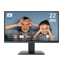 Монитор MSI PRO MP223 E2 21.5" 16:9 FHD(1920x1080) VA Flat, 1ms(MPRT),3000:1,100M:1,250nit,178/178,HDMI 1.4b,DP 1.2a,Tilt,VESA,100Hz,Black,1y war-ty