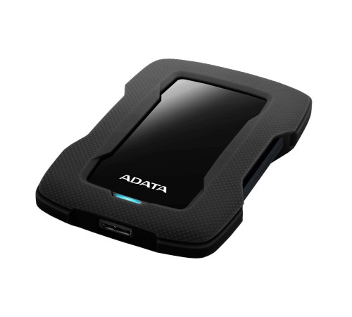 Внешний жесткий диск/ Portable HDD 2TB ADATA HD330 (Black), Silicone, USB 3.2 Gen1, 133x89x16mm, 190g /3 года/