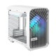Корпус ПК без блока питания/ Case Fractal Design Torrent Nano RGB TG Clear Tint, Mini-Tower, 1x180mm RGB, 2xUSB-A 3.2 + 1xUSB 3.2 Type-C mITX, mDTX White
