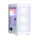 корпус ZALMAN i4 TG, ATX, WHITE, FRONT MESH, WINDOW, 2x3.5", 2x2.5", 1xUSB2.0, 2xUSB3.0, FRONT 3x140mm FRGB, REAR 1x140mm FRGB