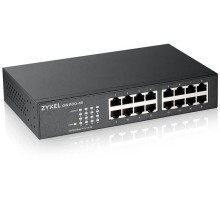 Коммутатор Коммутатор Zyxel GS1100-16, 16xGE, rack 19", бесшумный