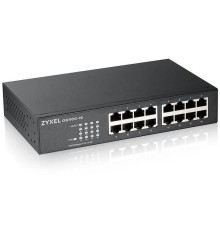 Коммутатор Коммутатор Zyxel GS1100-16, 16xGE, rack 19", бесшумный