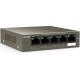 Коммутатор/ Tenda TEF1105P-4-38W 5-Port 10/100Mbps Desktop Switch with 4-Port PoE