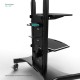 ONKRON мобильная стойка для двух ТВ 40"-65", макс 105.9кг, чёрная TS1881DV