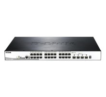Сетевой коммутатор/ Gigabit Stackable SmartPro Switch with 24 10/100/1000Base-T PoE ports and 4 10G SFP+ ports