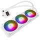 Водяное охлаждение для процессора/ Water Cooling System Thermalright Frozen Warframe SE 360 ARGB White (360mm, LED temp., Black, ARGB/ Fans: 3x120mm, 70.84CFM, 29.8dBA, 2000RPM/ Pump height 59mm, Rad thickness 27mm/ S: 1851, 1700, 1200, 115X, AM5, AM4)