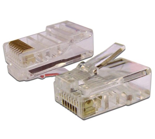 Коннектор RJ45 UTP 8P8C, универсальный, cat.6, 100 шт. Коннектор RJ45 UTP 8P8C, универсальный, cat.6, 100 шт.