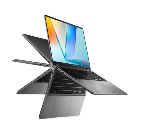 Ноутбук ASUS Vivobook 16 Flip TP3607SA-RJ068W Intel Core Ultra 7  256V 16GB 2.2 GHz/LPDDR5X 16GB/ 1TB PCIE G4 SSD Intel Arc/16" OLED WQXGA+ BEND GLARE TOUCH(120HZ/ WIN11 HOME 1.50 kg Matte Gray