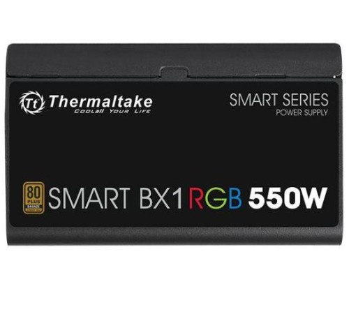 Блок питания Thermaltake Smart BX1 RGB (PS-SPR-0550NHSABE-1), 550W, APFC, 80+ Bronze, non-modular Блок питания Thermaltake Smart BX1 RGB (PS-SPR-0550NHSABE-1), 550W, APFC, 80+ Bronze, non-modular