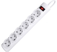 Сетевой фильтр Defender DFS 151 1,8 м, белый, 6 розеток/ Surge Protector Defender DFS 151 1,8m, white, 6 outlets