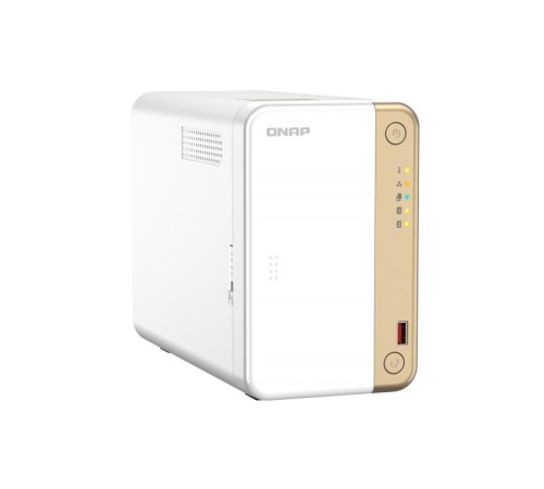 Сетевое хранилище без дисков/ channel QNAP TS-262-4G NAS 2 HDD trays, 2 x M.2 NVMe PCIe Gen 3 x1, 2-core Intel Celeron N4505 2.9 GHz, 4 GB RAM (4GB max), 1x2.5 Gigabit Ethernet , Slot PCIe Gen 3 x2, 2 USB 3.2 Gen 2 (10Gbps) Port, 2xUSB USB 2.0 port, 1xHD Сетевое хранилище без дисков/ channel QNAP TS-262-4G NAS 2 HDD trays, 2 x M.2 NVMe PCIe Gen 3 x1, 2-core Intel Celeron N4505 2.9 GHz, 4 GB RAM (4GB max), 1x2.5 Gigabit Ethernet , Slot PCIe Gen 3 x2, 2 USB 3.2 Gen 2 (10Gbps) Port, 2xUSB USB 2.0 port, 1xHD