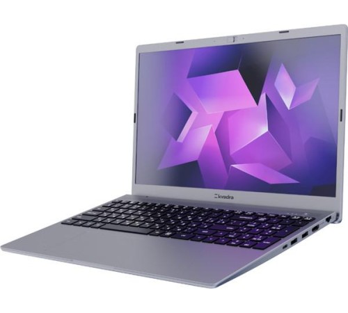 Ноутбук/ Ноутбук KVADRA NAU LE15T 15.6"(1920x1080 IPS)/Intel Core i3 1215U(1.2Ghz)/8192Mb/256SSDGb/noDVD/Int:Intel UHD Graphics/Cam/BT/WiFi/55WHr/war 1y/1.75kg/серебро/noOS