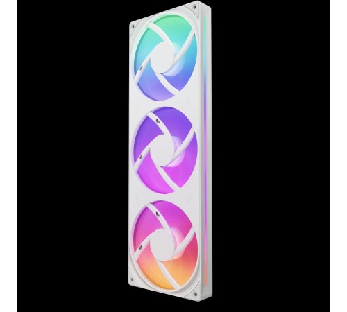 Кулер для корпуса ПК/ Case Cooler NZXT F360 RGB Core (120x120x25mm, 4-pin PWM, RGB, 75.12CFM, 30dBA, 2400RPM, White, Single-Frame RGB Fan Unit)
