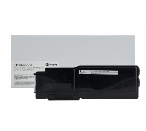 Тонер-картридж F+ imaging, черный, 12 000 страниц, для Xerox моделей WC 6655 (аналог 106R02755), FP-X6655BK