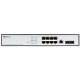 Коммутатор ORIGO Управляемый L2 PoE-коммутатор, 8x1000Base-T PoE, 2x1000Base-X SFP, PoE-бюджет 135 Вт, консольный порт RJ-45, комплект для установки в 19" стойку