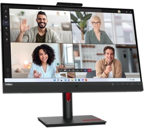 Монитор Lenovo ThinkVision T27hv-30 27" 16:9 QHD (2560x1440) IPS, AG, 4ms, 300N, 1xHDMI 2.1, 1xDP 1.4, 1xDP Out, 1xUSB-C 3.2 Gen 1 (DP Alt Mode), 4xUSB 3.2 Gen 1, 1xRJ45, 5MP Camera+Mic, 5Wx2 Speakers, 1Y