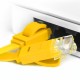 Greenconnect Патч-корд PROF плоский прямой 2.0m, UTP медь кат.6, желтый, 30 AWG, GCR-LNC622-2.0m, ethernet high speed 10 Гбит/с, RJ45, T568B