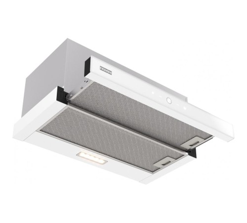 Вытяжка Franke/ Best, Вытяжка TOUCH WH 60, 60см, 750 м3/ч, сенсорное управление, LED освещение, Угольный фильтр Ф-07 (приобретается отдельно), цвет: нержавеющая сталь, лицевая планка: белое стекло