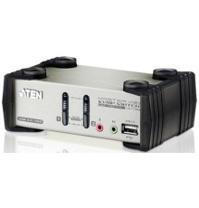 Переключатель консоли электронный, 2 порта PS/2/ 2 Port USB2.0 KVMP Switch with OSD