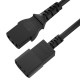 GCR Кабель питания PROF удлинитель 10.0m, С13 - С14, черный, 3*1,0mm, GCR-54341
