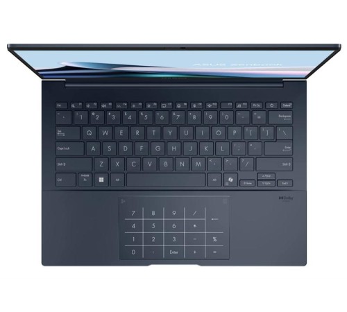 Ноутбук ASUS Zenbook 14 UX3405CA-PP188 Intel Core Ultra 9  285H 2.9 GHz/ LPDDR5X 16GB/1TB SSD/Intel Arc 14.0 OLED 3K (2880 x 1800) OLED 16:10/,WiFi 7+BT 5.4/ Without OS/0.91 kg/Ponder Blue