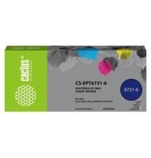 -/ Чернила Cactus CS-EPT6731-6 T673 многоцветный набор 6x100мл для Epson L800/L810/L850/L1800